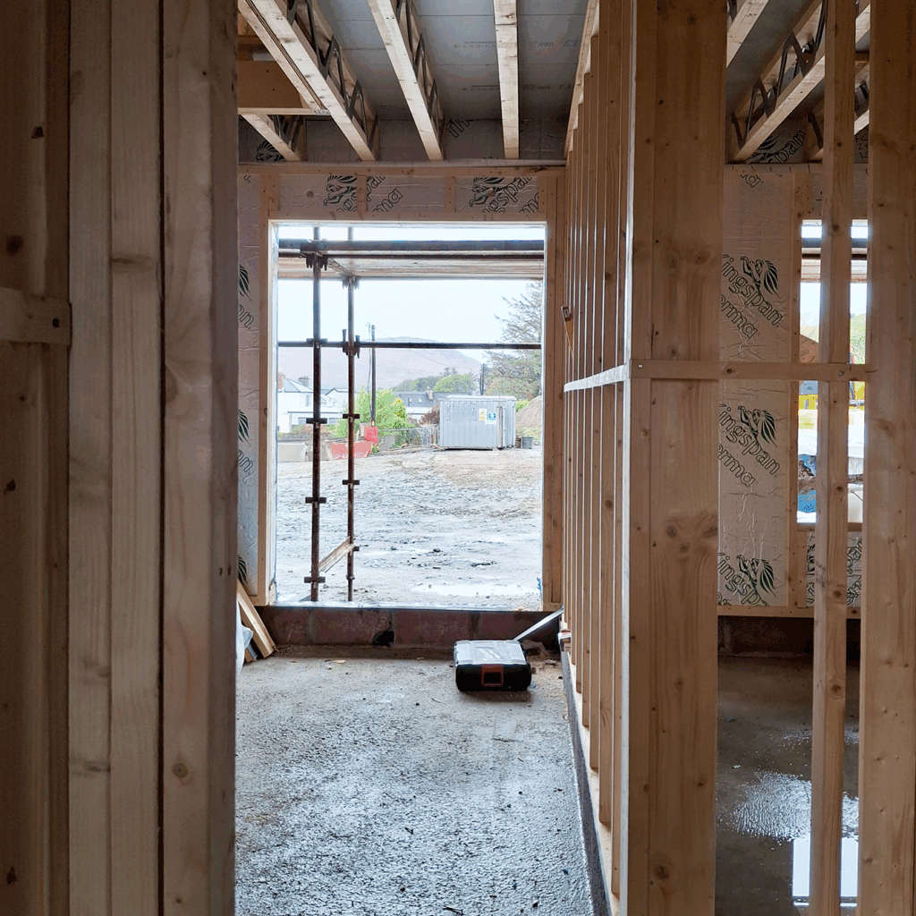 New Cuidiu house under construction in Donegal.